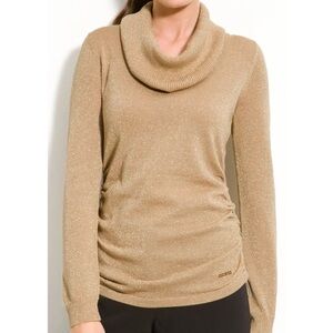 Michael Kors Ruched Cowl Neck Sweater